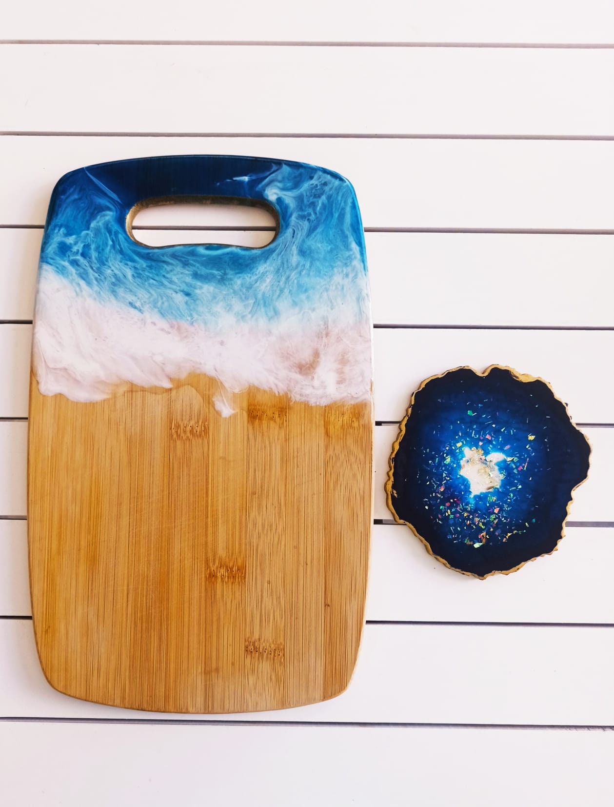 Cutting Board Epoxy Resin Handcrafted Handmade Cheese Board Etsy