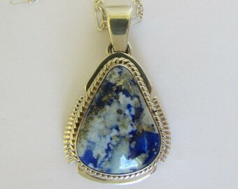 Native American Crested Butte Lapis Lazuli Necklace 18"L