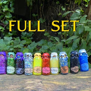 FULL SET MINI Dragon Potions | Decorative Potion Bottles | Fantasy Prop | Bookshelf Decor