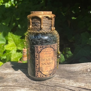 Dark Herbology Potion | Magical Apothecary Potion Bottle | Witch and Wizard Potion