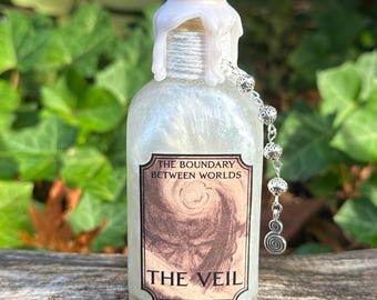 The Veil | Decorative Potion Bottle | Fantasy Bookshelf Decor | Halloween Decoration
