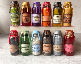 MINI Magical Potions | Magical Apothecary Potion Bottle | Witch and Wizard Potion | Halloween Decoration Potions