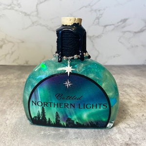 Northern Lights | Color Changing Potion | Magical Apothecary Potion Bottle | Witch and Wizard Potion | Christmas Magic Potion Decor