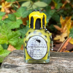 Acromantula Eggs | Magical Apothecary Potion Bottle | Witch and Wizard Potion | Potion Ingredient | Bookshelf Decor | Apothecary Jar