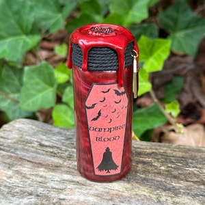 Vampire Blood DICE Potion | Color Changing TTRPG Bottle | Halloween Decoration | Table Top Accessories