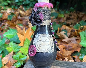 Persephone's Underworld | Greek Mythology Decorative Color Changing Potion Bottle | Fantasy Prop | Goddess Altar Decor