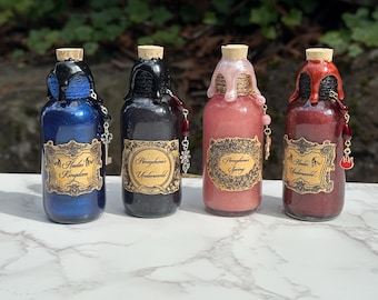 MINI Persephone & Hades | Greek Mythology Color Changing Potion Bottles | Altar Decor