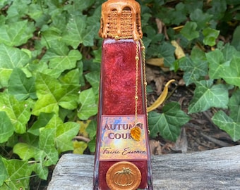 Autumn Court | Color Changing Decorative Potion Bottle | Faerie Fantasy Books