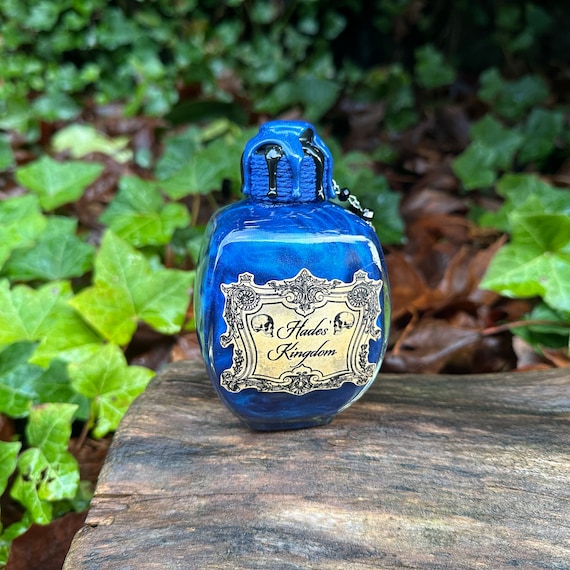 King of the Underworld | Greek Mythology Decorative Color Changing Potion Bottle | Fantasy Prop | Altar Decor