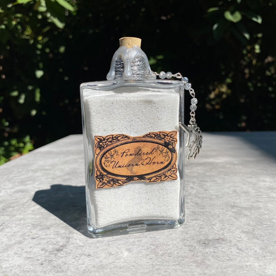 Powdered Unicorn Horn Magical Apothecary Potion Bottle Potion