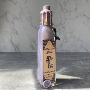 Mermaid Blood | Color Changing Potion | Magical Apothecary Potion Bottle | Witch and Wizard Potion | Halloween Decor