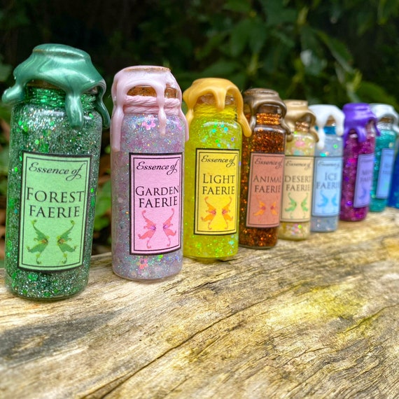 MINI Faerie Potions Magical Apothecary Potion Bottle Witch and