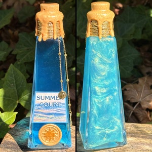 Summer Court | Faerie Essence | Color Changing Potion | Magical Apothecary Potion Bottle | Faerie Potion | Fantasy Book Worlds | Fae Courts