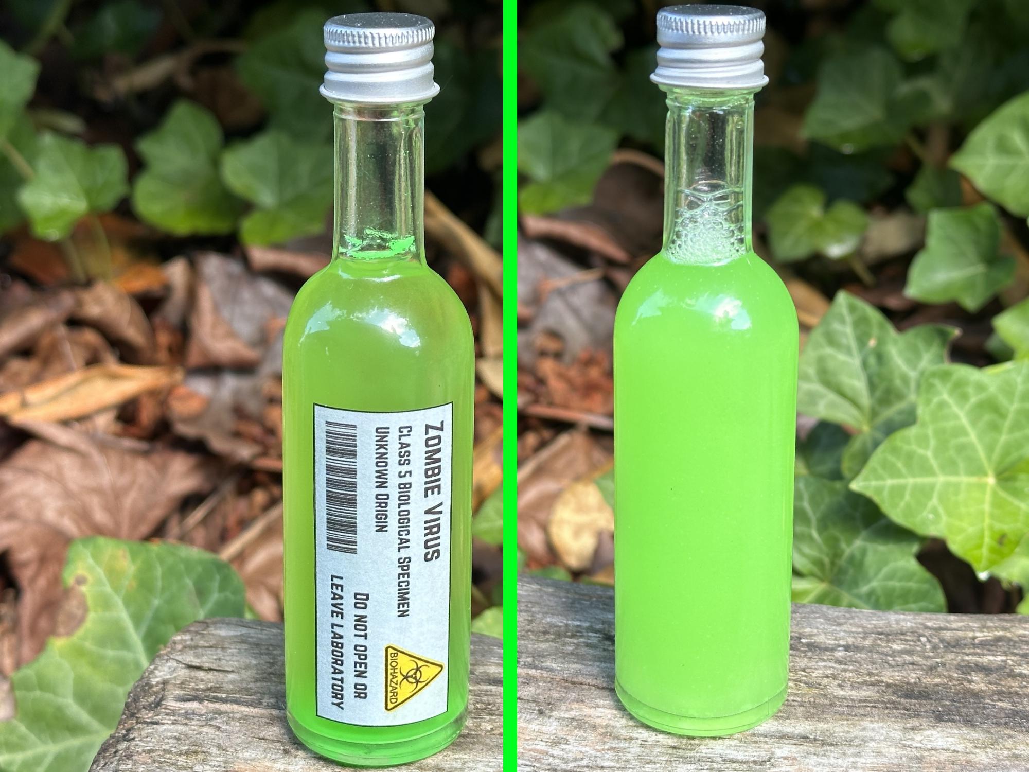 Zombie Potion | Color Changing Potion | Halloween Decorative Potion | Halloween Potion Bottle | Bookshelf Decor | Horror Decor