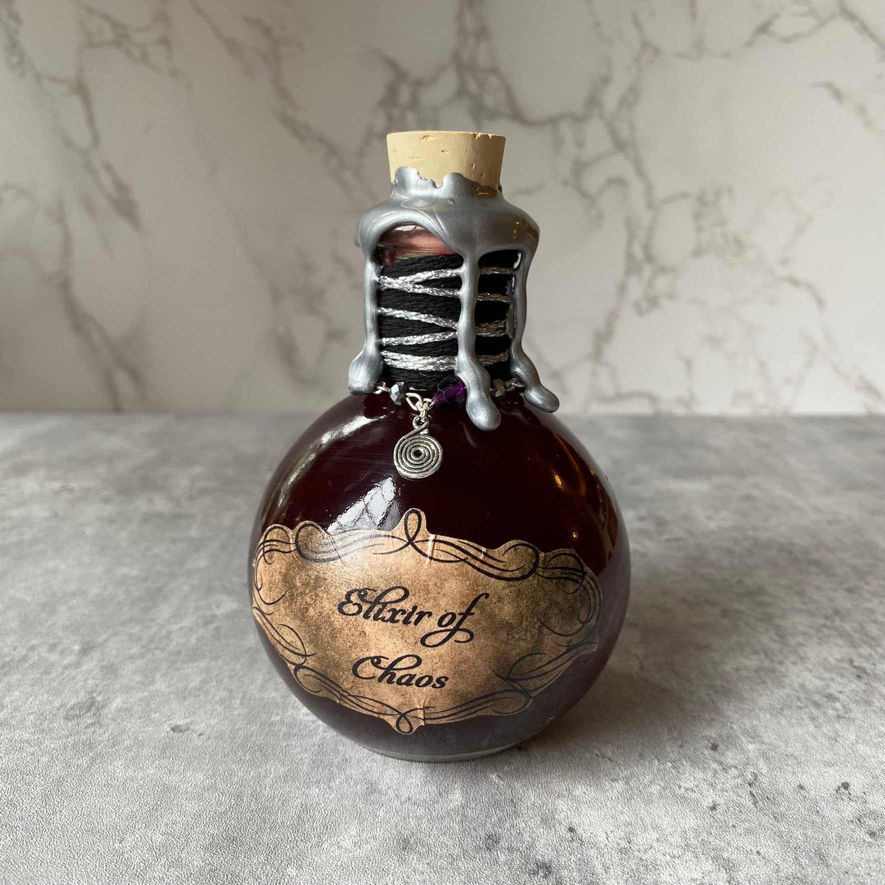 Elixir of Chaos Magical Apothecary Fantasy Potion Bottle Etsy