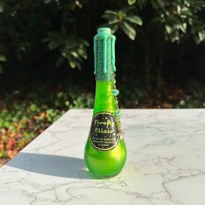 Firefly Elixir | Magical Apothecary Potion Bottle | Witch and Wizard Potion | Summer Decor | Witch Potion | Bookshelf Decor