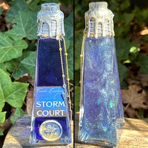 Storm Court | Faerie Essence | Color Changing Potion | Magical Apothecary Potion Bottle | Faerie Potion | Fantasy Book Worlds | Fae Courts