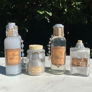The Unicorn Collection | Color Changing Potion | Potion Ingredient | Magical Apothecary Potion | Witch and Wizard Potion | Bookshelf Decor