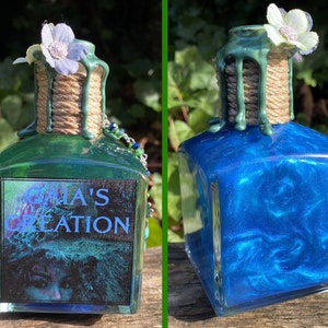 Gaia | Color Changing Potion Bottle | Mythology Potion | Fantasy Potion | Magical Apothecary Bottle | Bookshelf Decor | Potion Decor