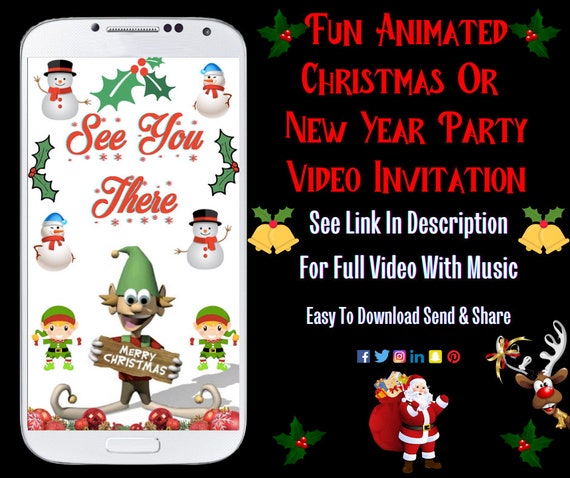 Personalized Funny Christmas Party Invitation New Year Party - Etsy Personalized Funny Christmas Party Invitation New Year Party - Etsy