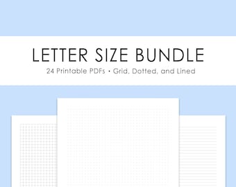 Note and Journal Pages - Letter Size