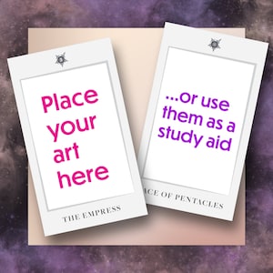 TAROCCHI In Italiano Blank Tarot Cards Printable Make Your Own Tarot Cards Learn Tarot DIY Empty Cards