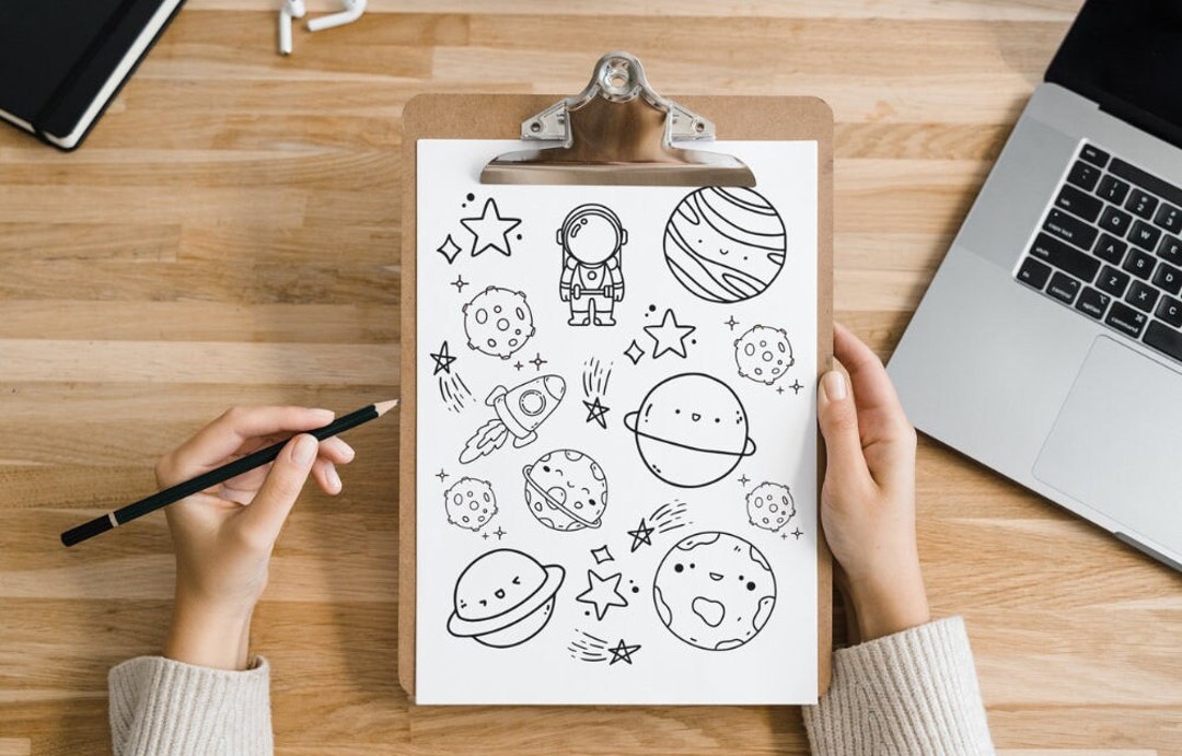 Printable Color Pages, 7 Pages, for Kids and Adults, Cute Coloring ...