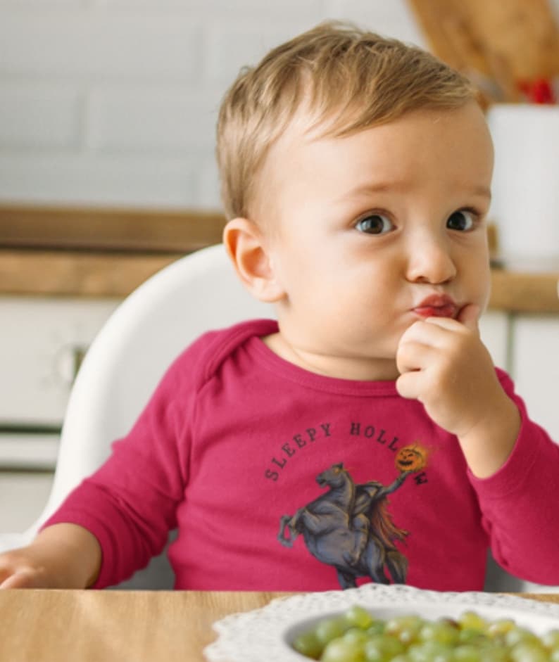 Sleepy Hollow Tarrytown Long Sleeve Baby Onesie Headless Horseman