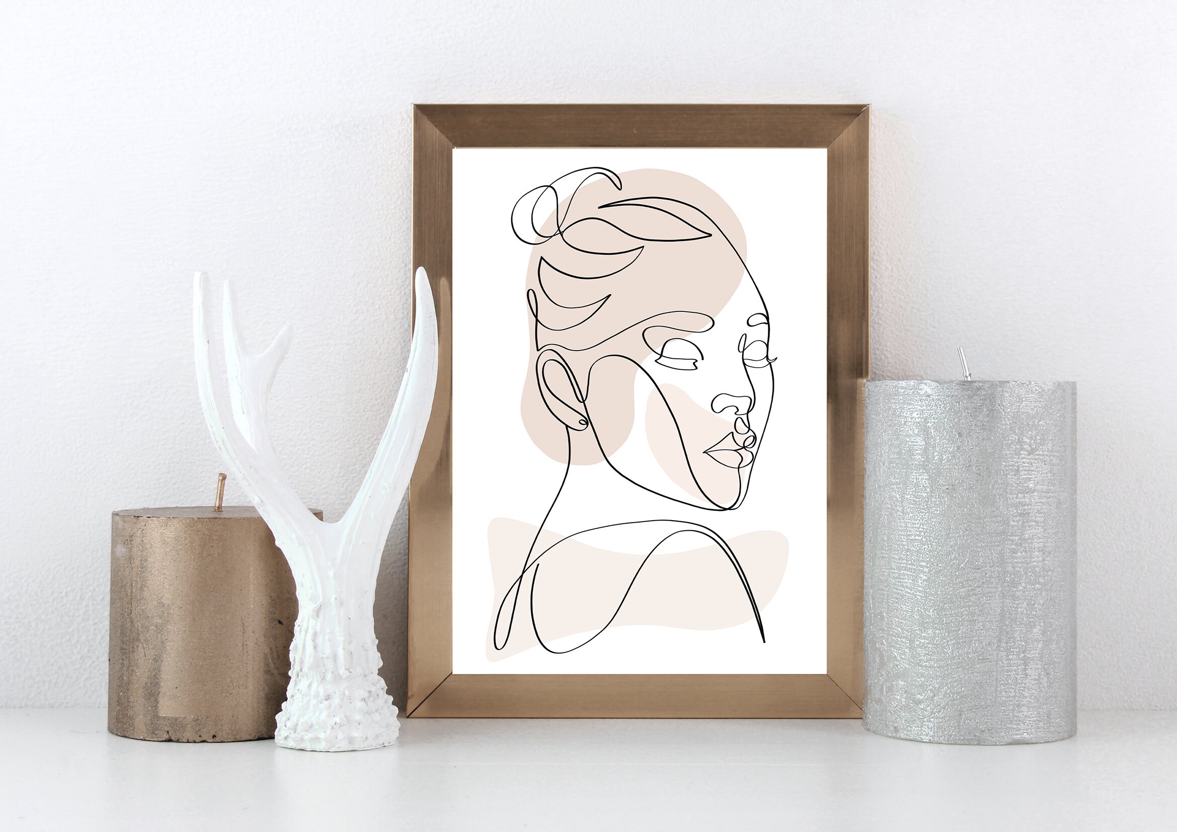 Pretty Woman One Line Art. One Line Drawing, Modern Line Art ...