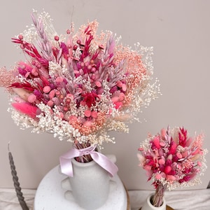 Pale Pink Dried Flower Bouquet 