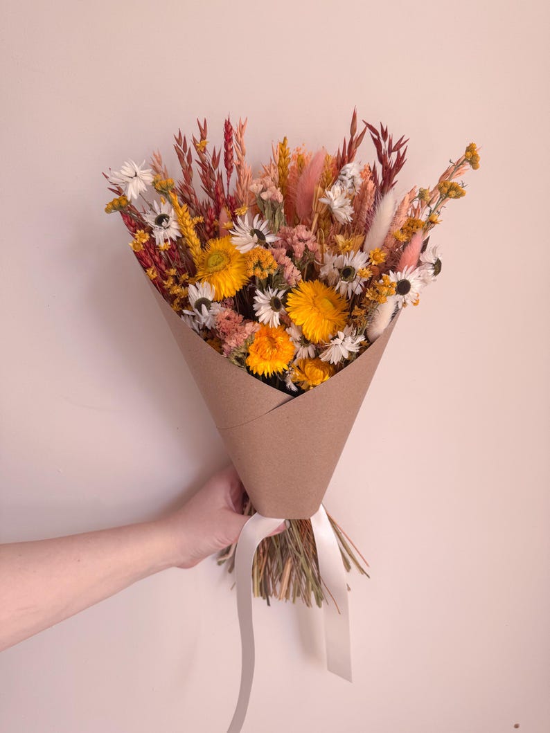 orange daisy bouquet for her