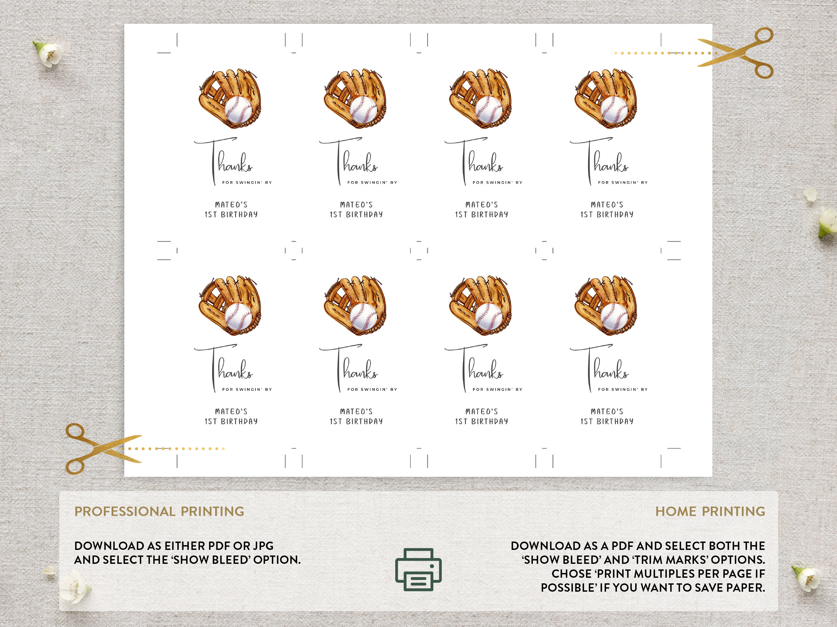 Baseball Thank You Card Template, Rookie of the Year Baseball Party ...