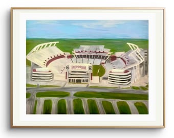 Williams-Brice Stade Acrylbild Druck | Gamecock Fußball Wand Kunst | Gamecocks Geschenke