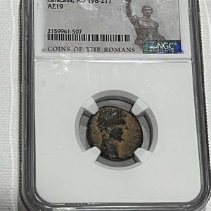 Emperor Caracalla, 198-217 AD, NGC Certified, Authentic Coin, Rare, Historic Roman Emperor, Mesopotamia, Ancient, Artifact, Gladitor 2