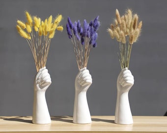 Modern Ceramic Hand Vase - 4 colors