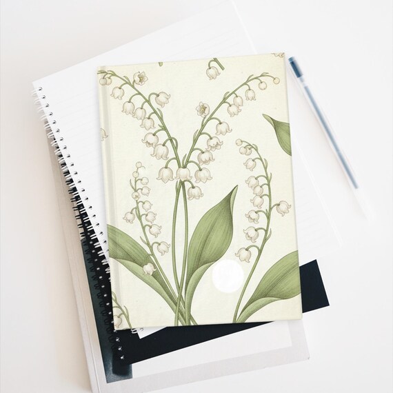 Lily of the Valley Floral Journal | Botanical Notebook, Blank Pages