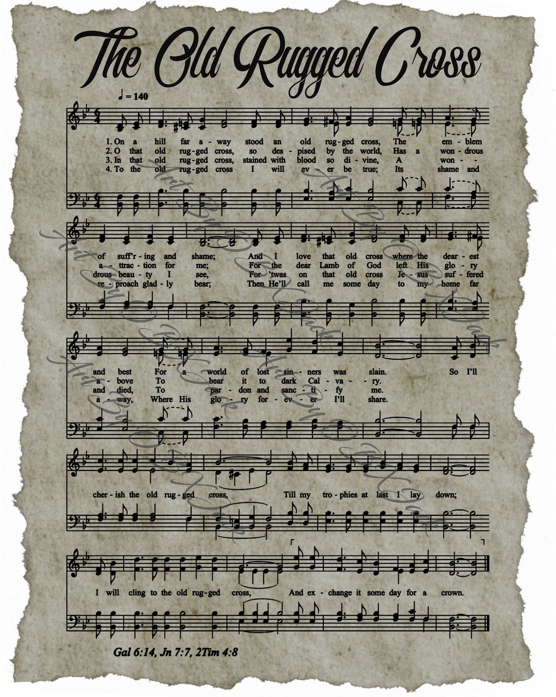 digital-file-christian-hymn-sheet-music-the-old-rugged-cross-jpg-instant-download-etsy for Free Printable Lds Sheet Music Digital File - Christian Hymn Sheet Music - the Old Rugged Cross - JPG - Instant Download - Etsy for Free Printable Lds Sheet Music