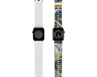West Virginia Gold and Blue Apple Watch Band