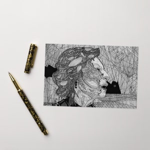 Cartão de felicitações - Arte original de B.C. Fomentar