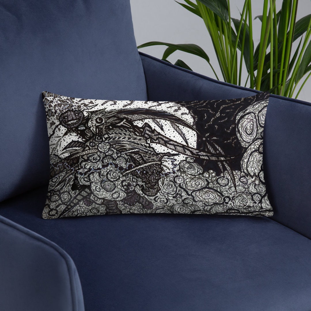 Accent Pillow Headless Horseman Original Art by B.C. Foster Etsy