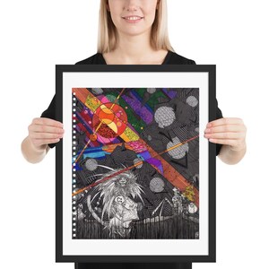 Inramat tryck (40x50 cm) - Originalkonst av B.C. Foster