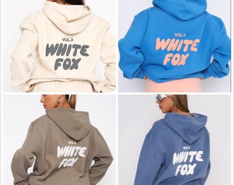 White Fox Vol 3 plush hoodie dupe