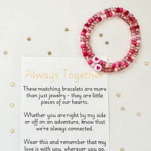 Mama and Mini bracelet set | Mom and child matching security bracelet | Separation Bracelet set