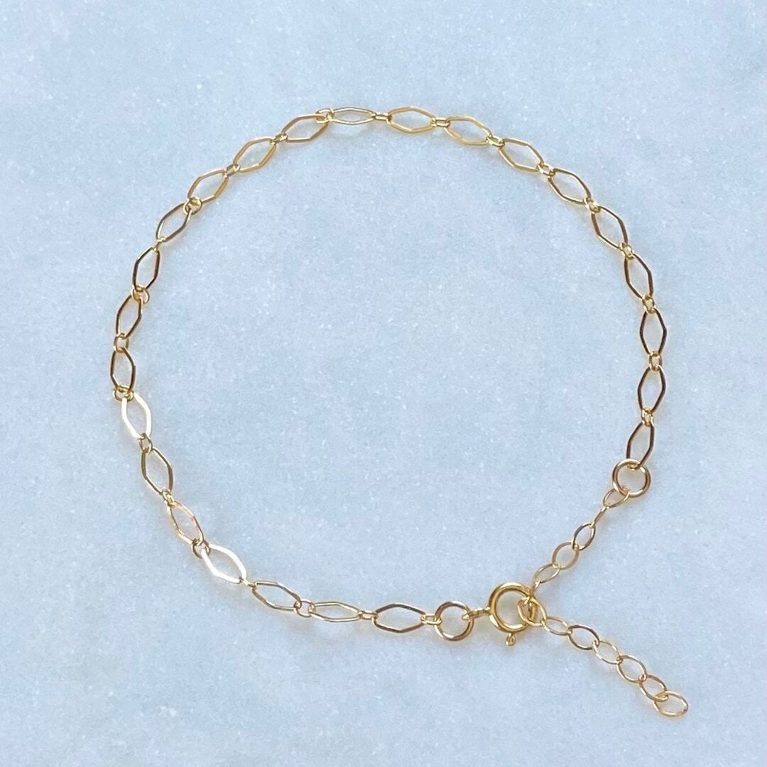 Gold Bracelets for Women Anklets 14k Gold Jewelry Chain Bracelet Stack Gold Necklace Gold Name
