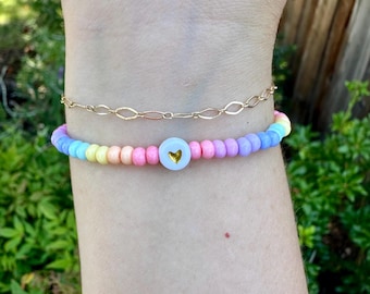 Mama and Mini bracelet set | First day of School/Preschool/Kindergarten | Mom and child matching security bracelet | Separation Bracelet set