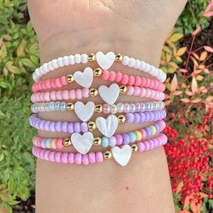 Heart bracelet womens heart jewelry flower girl jewelry for girls women