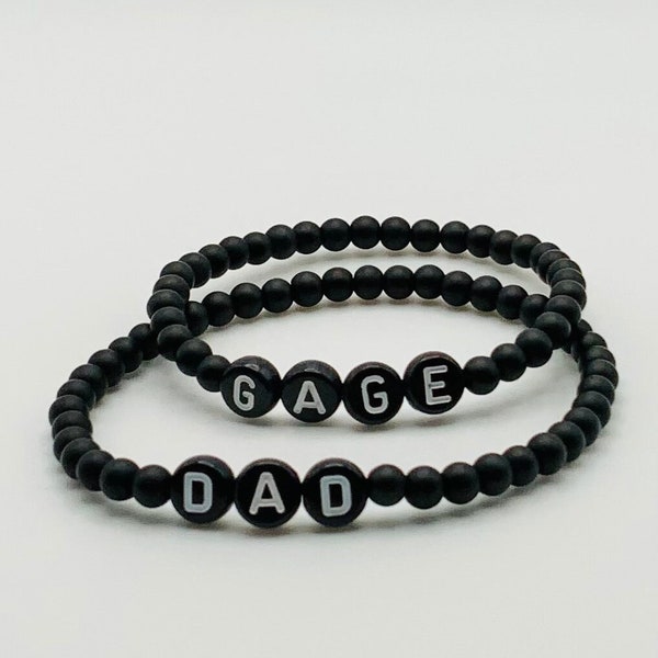 Dad and son matching bracelet for Boys Grandpa Grandson matching Dad Son Gifts Matching outfits Father Son Matching Shirts