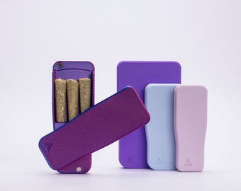 Pre-Rolls Case, Magnetic Cigarette Crush Proof Holder for Cones, Color Set 6