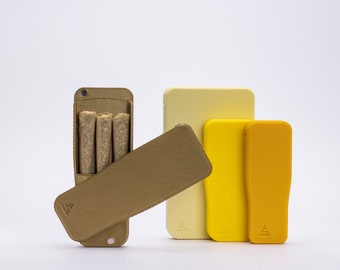 Pre-Rolls Case, Magnetic Cigarette Crush Proof Holder for Cones, Yellows