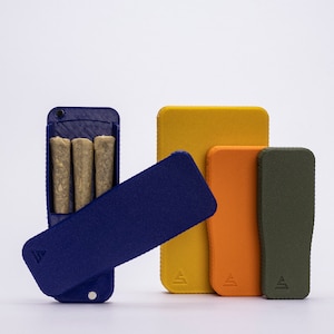 Pre-Rolls Case, Magnetic Cigarette Crush Proof Holder for Cones, Color set 3